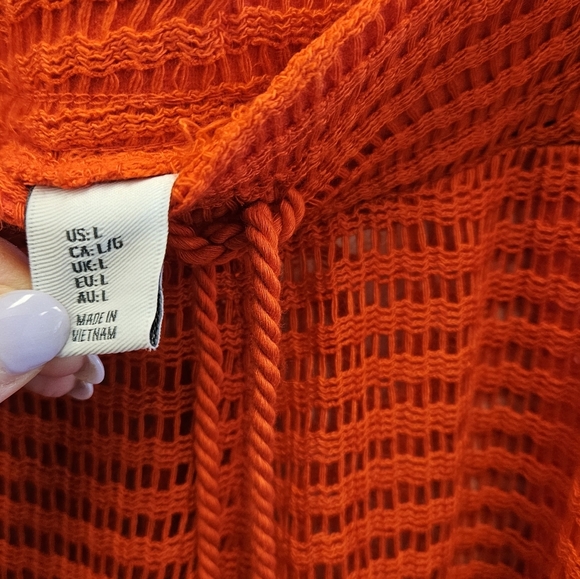 Haute Hippie Red Open Knit Cover-up Pant NEW - Picture 5 of 6